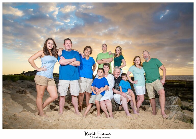 001 Sunset Family Pictures in KoOlina