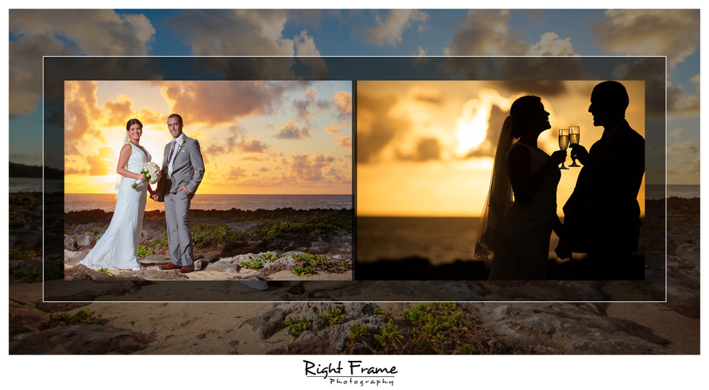 Turtle Bay Resort Wedding Oahu Hawaii Right Frame Photography