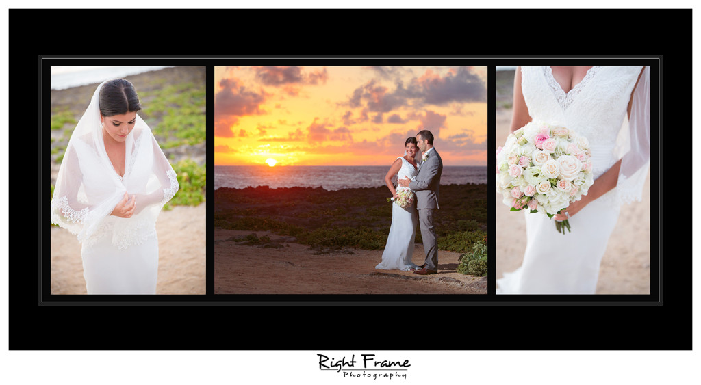 Turtle Bay Resort Wedding Oahu Hawaii Right Frame Photography