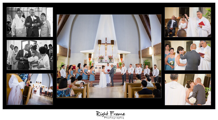 Hawaii Catholic Church Wedding Ceremony St Augustine by the Sea Parish Waikiki Photographer