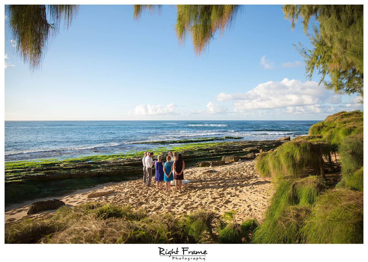 Papailoa Beach Wedding on North Shore Oahu