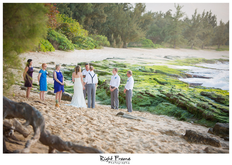 Papailoa Beach Wedding on North Shore Oahu Hawaii