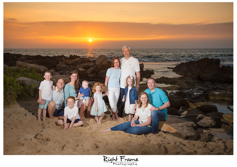 Ko'Olina Beach Family Sunset Photography Oahu Hawaii