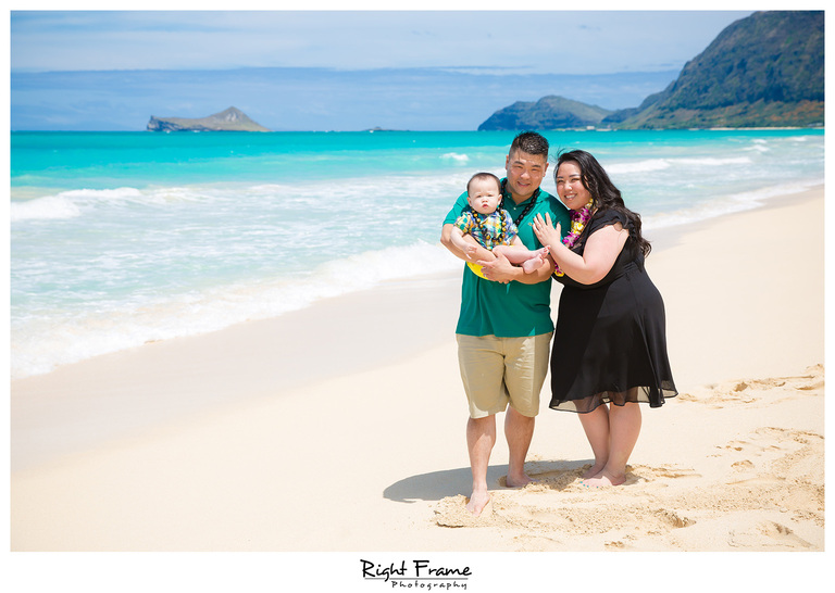 First Birthday Photography at Beach Oahu Hawaii