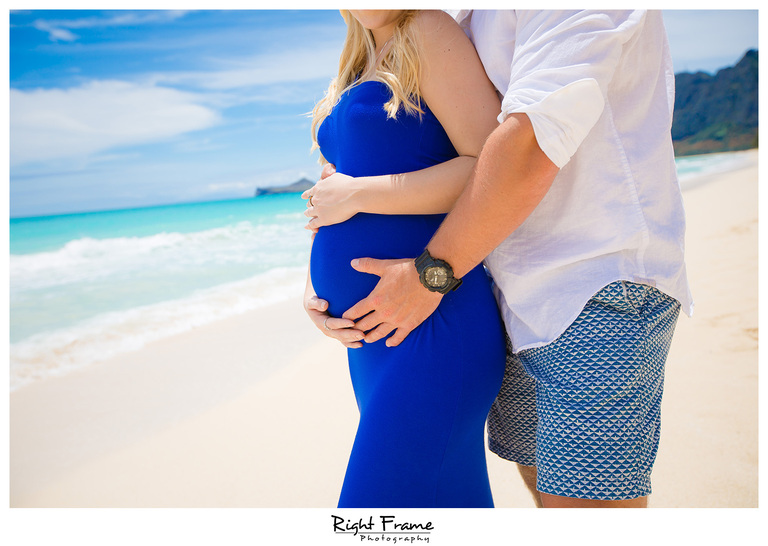 Maternity Photography Hawaii Bellows Beach