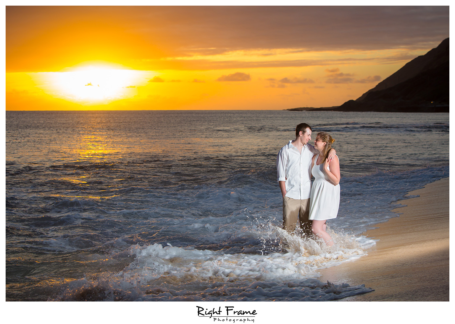 She Said She From Hawaii Hawaii Surprise Sunset Proposal - She Said Yes | Right Frame Photography