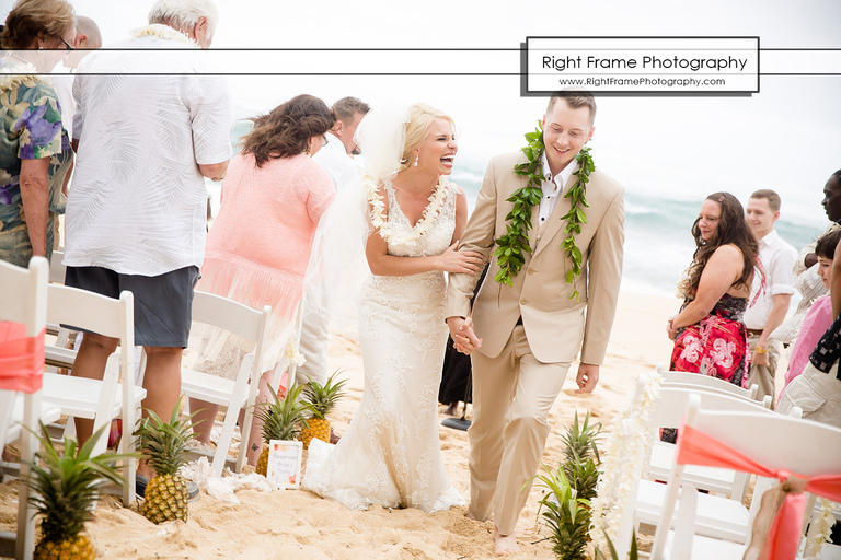 Turtle Bay Resort Hawaii Beach Wedding