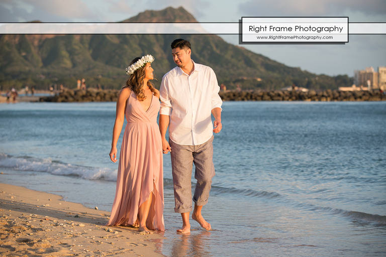 Engagement Photos near The Modern Honolulu Hotel Waikiki Beach