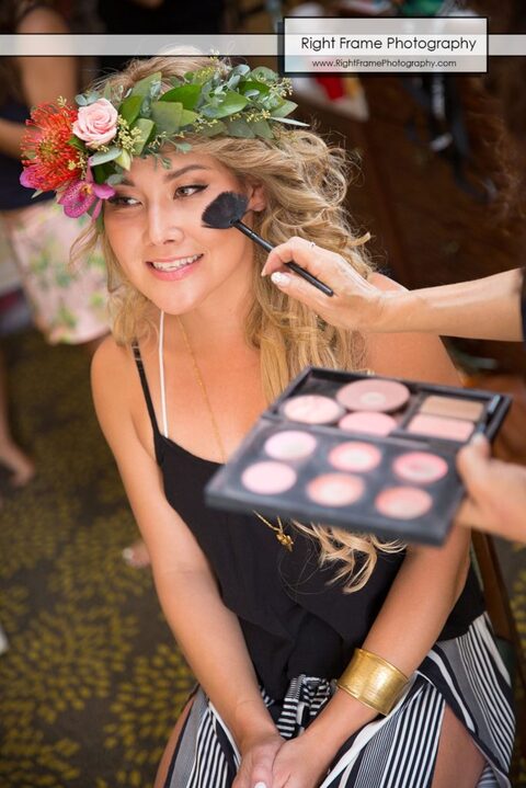 Hale Koa Wedding Makeup getting ready Waikiki Honolulu