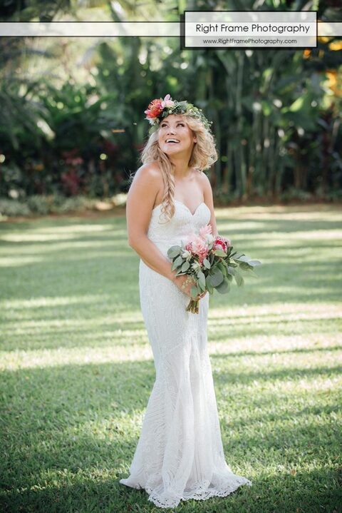 Hale Koa Wedding Pictures Bride Bouquet  Flowers