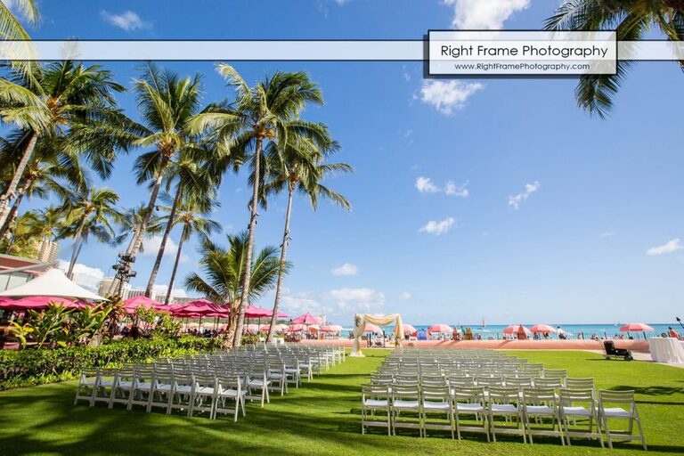 Royal Hawaii Hotel Resort Wedding Waikiki Honolulu Oahu Hawaii Photographer