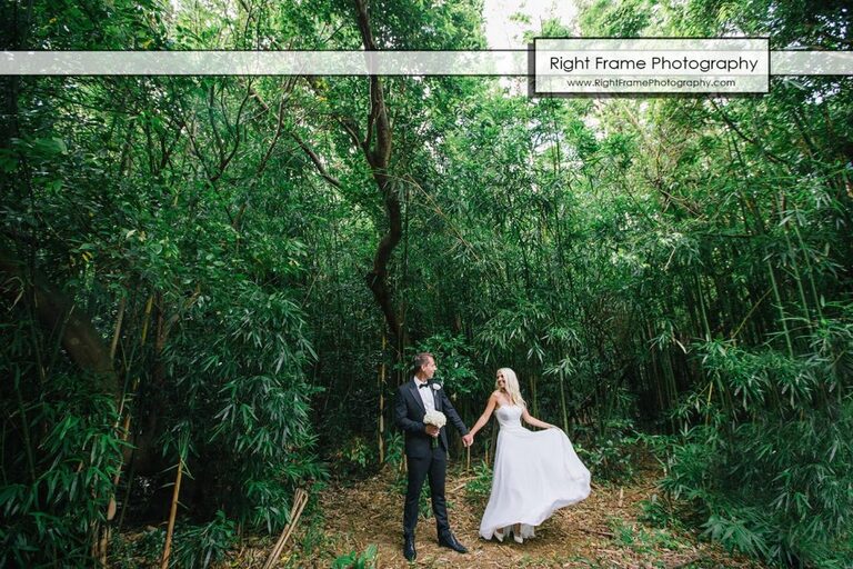 Small and Intimate Oahu Wedding at bamboo forest Hawaii