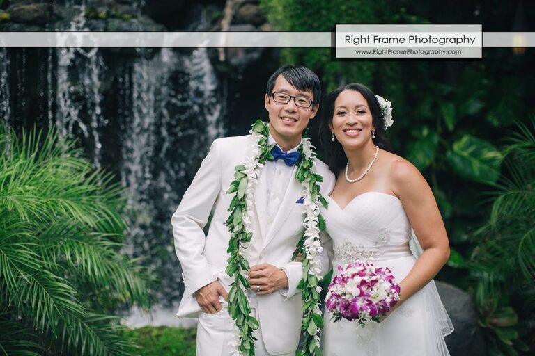 Oahu Waterfall Wedding at Pukalani Falls Garden