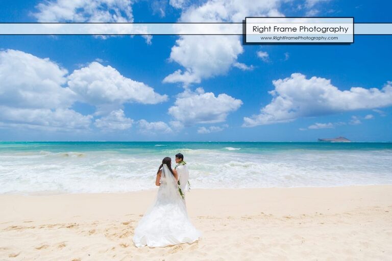 Oahu Waterfall Wedding Angels Bay Beach
