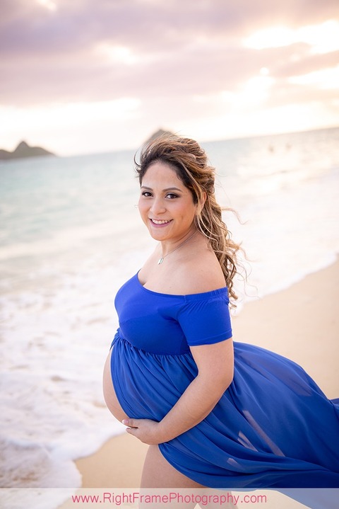 Maternity Photography Oahu LANIKAI BEACH