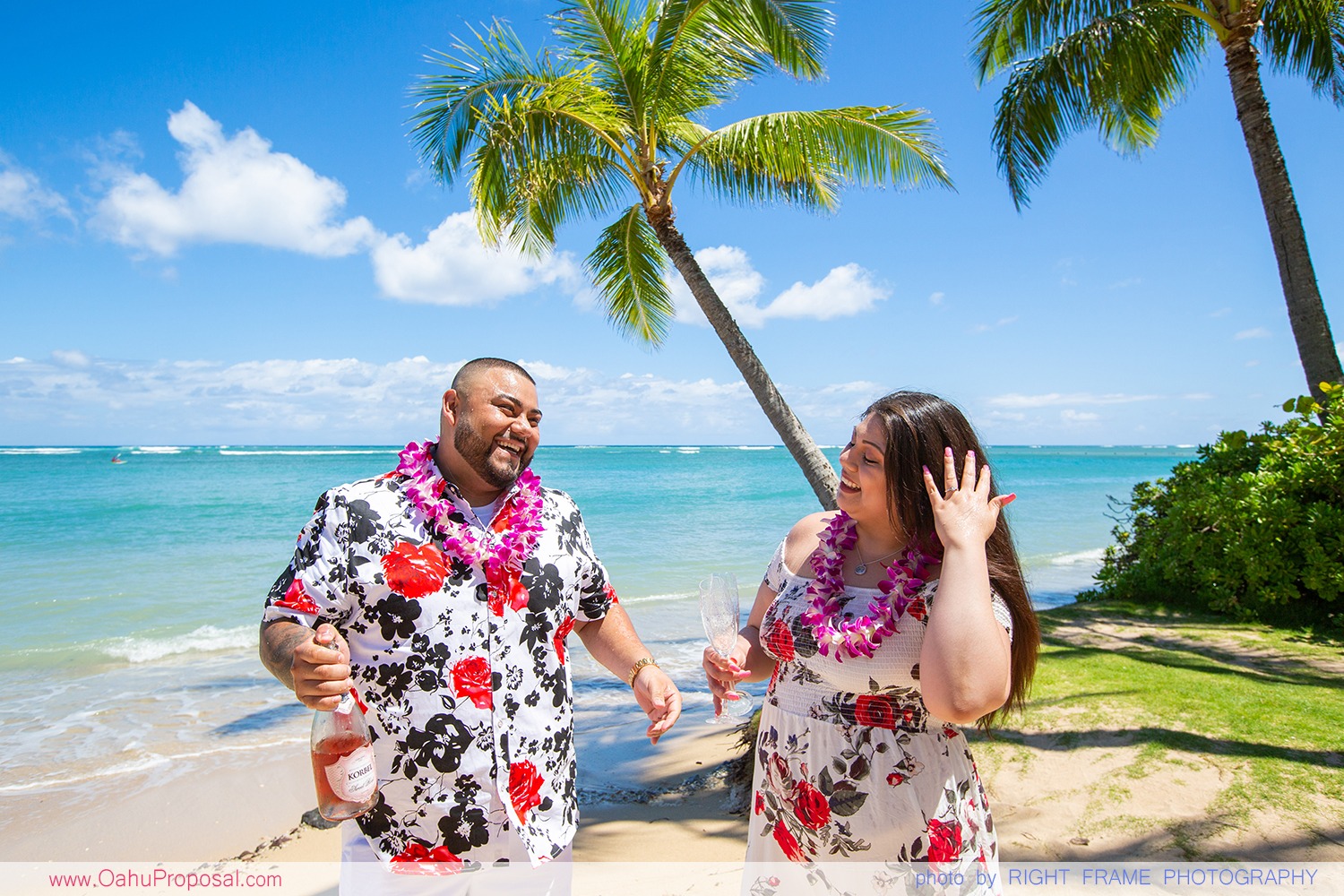 Secret Proposal Photography in Hawaii Oahu Right Frame 