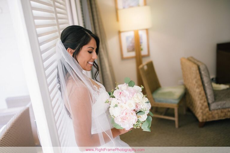 Turtle Bay Wedding Photos Oahu Hawaii Getting Ready Dress Bride