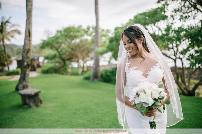 Turtle Bay Wedding Photos Oahu Hawaii Pavilion Bride Portrait Photo Session