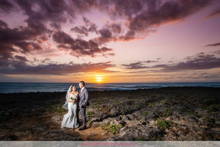Turtle Bay Wedding Photos Oahu Hawaii Sunset Photo Session