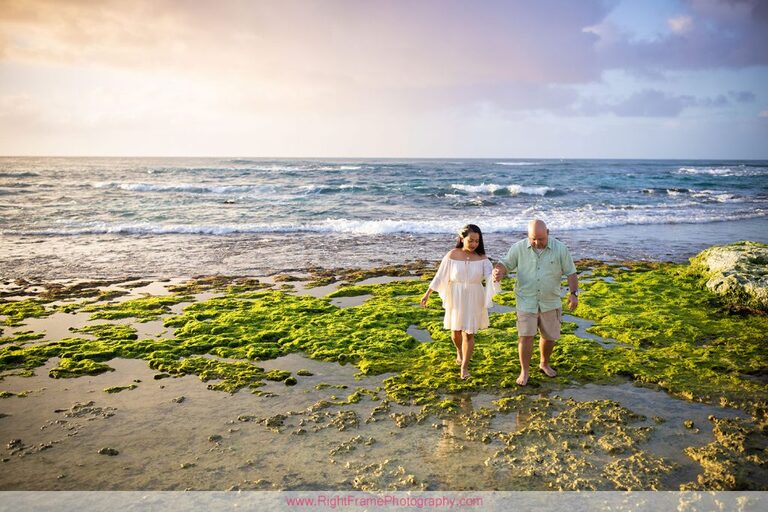 Hawaii Anniversary Photoshoot Photos Pictures Photography Papailoa Beach Sunset