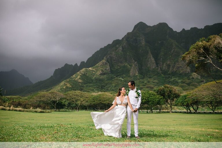 Kualoa Beach Park Couples Photography Photographer Oahu Hawaii