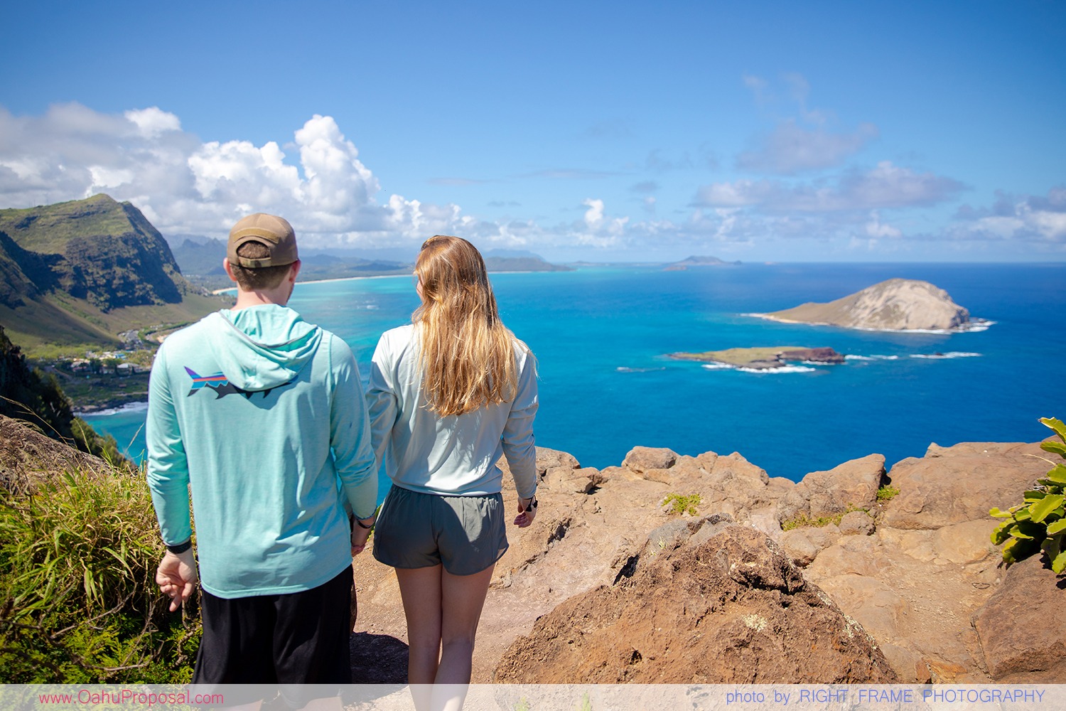 Honolulu Proposal Photographer Makapuu Lighthouse Trail Oahu Right