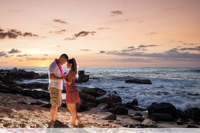 Oahu Surprise Proposal Hawaii Engagement Photographer