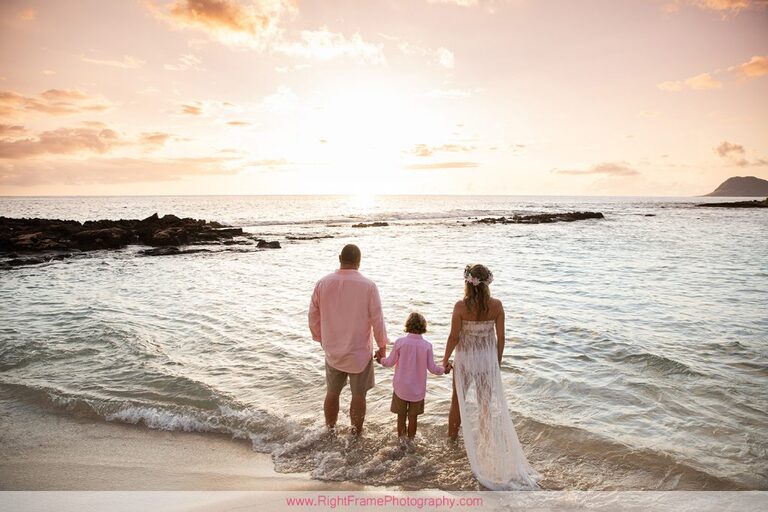 Koolina Maternity Photographer Sunset Pictures Paradise Cove Beach Oahu family